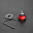 thumbnail image 3 of Unique Bargains Ceiling Fan Pull Chain Decorative Crystal Chain Extension Diamond Pendant Red, 3 of 6