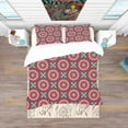 thumbnail image 3 of Designart 'Vintage Decorative Elements' Bohemian & Eclectic Duvet Cover Set, 3 of 4