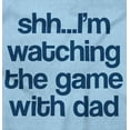 thumbnail image 2 of Shh Im Watching the Game with Dad Romper Boys or Girls Infant Baby Brisco Brands 12M, 2 of 6