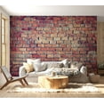 thumbnail image 6 of Tiptophomedecor Background & Patterns Wallpaper Wall Mural - Old Red Brick Wall, 6 of 8