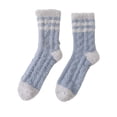 thumbnail image 2 of Womens Fuzzy Slipper Socks Thick Warm House Socks Stocking Stuffers Gifts Light Blue One Size, 2 of 3