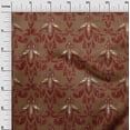thumbnail image 3 of oneOone Velvet Brown Fabric Damask Dress Material Fabric Print Fabric By The Yard 58 Inch Wide, 3 of 4