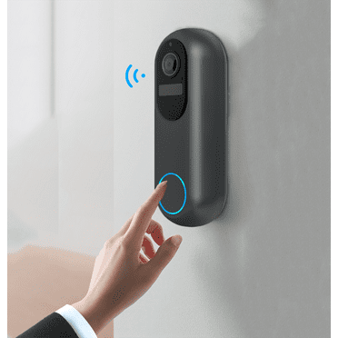 Smart Dual frequency waterproof Video Doorbell Camera Wireless with Chime Ringer, 1080P HD New Version Wireless with Camera, 5GHz/2.4GHz WiFi, 2-Way Audio, Night Vision, Cloud Storage-T31 Black