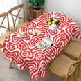 thumbnail image 2 of Shirrape Oval Tablecloth, Modern Art Oval Table Cloth 60 x 84 inch, Indoor/Outdoor Waterproof Wrinkle Free Durable Oval Tablecloth for Kitchen Dinner, Restaurant ,Outdoor Holiday Picnic Table Cover, 2 of 5
