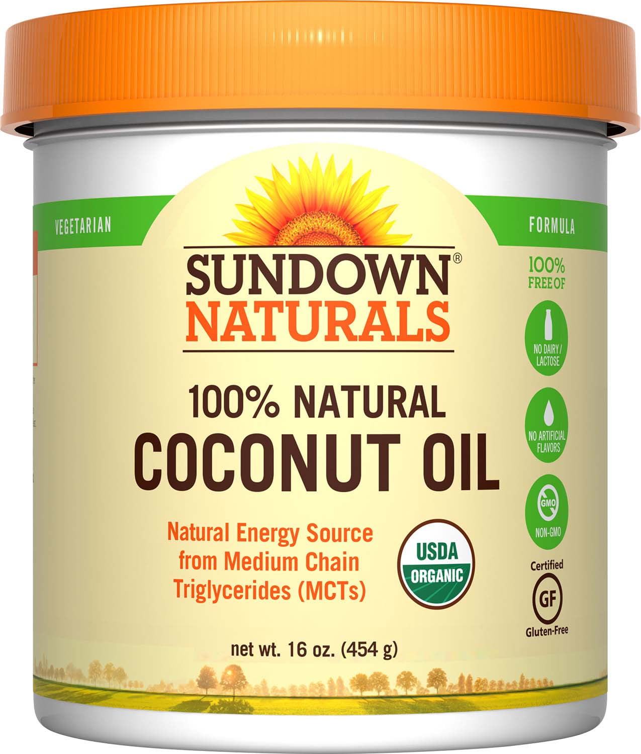Sundown Naturals Organic Coconut Oil, 16.0 Oz