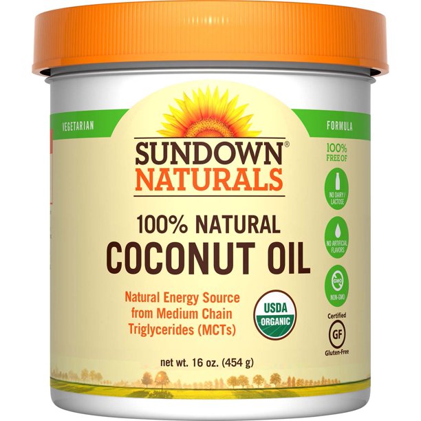 Sundown Naturals Organic Coconut Oil, 16.0 Oz