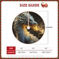 thumbnail image 2 of Fotbe Golden White Fire Dragon Pattern Christmas Tree Skirt, Tree Skirts Plush Christmas Decorations, Christmas Tree Skirts Xmas Decorations Holiday Party Decor-30", 2 of 6