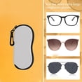 thumbnail image 4 of Students Storage Box Sunglasses Organizer Eye Wear Accessories Protective Cover Diving Material Zipper Wallet Glasses Box Eyewear Protector Reading Eyewear Case Myopia Glasses Case 6, 4 of 7