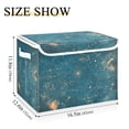 thumbnail image 5 of Yayeee Collapsible Cube Storage Bin with Lid Fabric Closet Decorative Basket with Handles, Star Map, 5 of 7