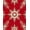 Red, Pattern 4, variant on ODIKA 4'x6' Machine Washable Non-Slip Area Rug, Luxurious Yuletide Treasure Showcasing Ornamental Flakes High Traffic Rug, Red, 616820