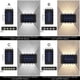 thumbnail image 4 of sweethay Lámpara de pared de luz Solar recargable para patio, 2 piezas, paisaje de jardín, luces de cubierta automáticas, accesorios para exteriores Iluminación y accesorios 8LED blanco sweethay HA073241-01, 4 of 6