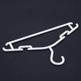 thumbnail image 5 of WHITE - Pack of 10 Pieces Hanger Non-slip hangers for children's clothes PP Hangers for Baby or Child 27 x 15 cm, 5 of 6