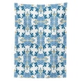 thumbnail image 3 of Ambesonne Traditional Tablecloth Rectangular Table Cover, Roman Easten Tiles, 60"x90", Blue Yellow, 3 of 4