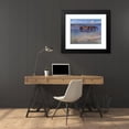 thumbnail image 4 of Nils Kreuger 24x20 Black Modern Framed Museum Art Print Titled - Horses Cooling Themselves in Water (1902), 4 of 5