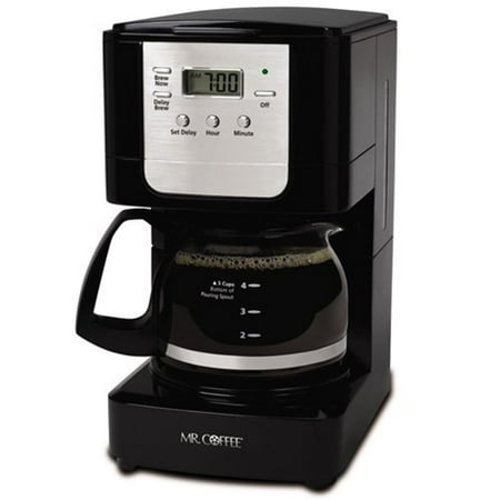 Black Coffee Pot - Mr. Coffee Advanced Brew 5-Cup Programmable Coffee Maker, Black