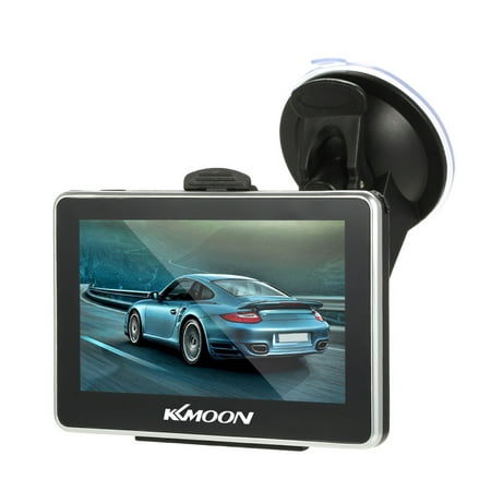 KKmoon 4.3 inch Car Portable GPS Navigation 128M 8GB FM Video Player Car Navigator with Back Support +Free Map HD Touch