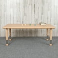 thumbnail image 3 of Flash Furniture Wren Rectangular Adjustable Kids Classroom Activity Table, 24"W x 48"L, Natural, 3 of 12