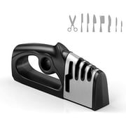 Haobase Knife Sharpener - 4-Stage Kitchen Knife and Scissor Sharpeners to Restore Knives