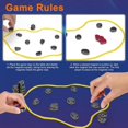 thumbnail image 3 of Juegos de Ajedrez Magnéticos, Juego Mesa Estrategia Magnética con Cuerda, Magnéticos Portátil, Estrategia, Magnetic Chess Game Set (C) C, 3 of 6