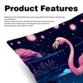 thumbnail image 2 of Flamingo Decorative Velvet Throw Pillow Covers for Chair - Set of 2, Unique Patterns, 16x16, 18x18, 20x20 Inches for Home Decor and Gifts, 2 of 6