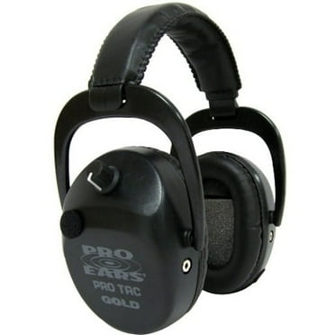 Pro Ears Pro Tac SC Gold Low Profile Low Weight, NRR 25 Hearing Protector w/ Bat