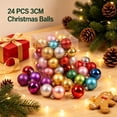thumbnail image 5 of Christmas Tree Decorations 24 Piece Mini Green Hanging Ball Ornaments for Home Holiday Seasonal Decor Parties Gifting 2026 Christmas Ornaments Set, 5 of 5