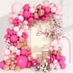 thumbnail image 4 of Kit de arco de guirnalda de globos de oro rosa y rosa para decoración de fiestas de cumpleaños, suministros para fiestas de cumpleaños y bodas para niños, decoración para baby shower, globos de látex, 4 of 5
