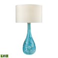thumbnail image 1 of Lampe de Table à LED en Verre Soufflé Méditerranéen en Mousse Marine, 1 of 2