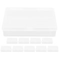 thumbnail image 1 of Cajas de plástico transparente para naipes, 18 unidades, con cierre a presión, para guardar naipes de póker, 1 of 5