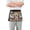 Cute Tiger Barking, variant on Dwarf with Usa Flag Clothing Server Apron with 3 Pockets Waterproof Waitress Waist Short Apron for Man Woman 12 Inches