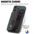 thumbnail image 3 of Jiahe Cover for iPhone 11 Pro, Credit Card Holder Phone Case with Magnetic Closure,Shockproof Anti-drop Flip Folio Zipper Wallet Kickstand Cover Case, black, 3 of 6