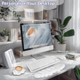 thumbnail image 2 of Juego de reposamuñecas con teclado y almohadilla Sushret Cloud White, 2 of 7