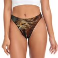 thumbnail image 1 of Balery Cool Flame Lion A Tangas de Algodón para Mujer con Estampado – Ropa Interior Sexy, Transpirable, G-string-X-Large, 1 of 6