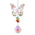 thumbnail image 2 of JingChun 1Pc Hanging Butterfly Shaped Suncatcher Crystals, Glass Teardrop Prism Rhinestones Sunchers, Rainbow Maker Pendant Indoor Window Home Car Decor Gift, 2 of 5