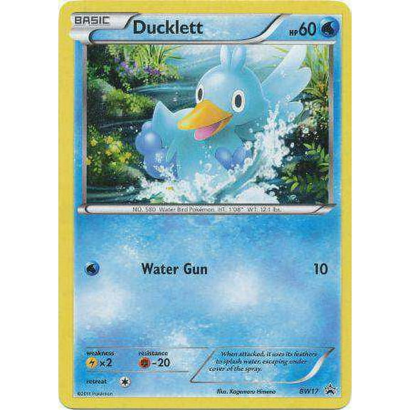 Pokemon Promo Holo Rare Rare Holo Ducklett BW17