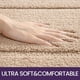 thumbnail image 2 of Alfombrilla de baño CHAO 40 x 60 cm absorbente antideslizante lavable microfibra suave beige, 2 of 3