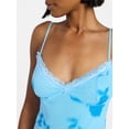 thumbnail image 4 of No Boundaries Lace Trim Mesh Camisole Top, Women's XXS-XXL, 4 of 5
