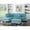 Blue Gray, variant on Bobkona Adolph Reversible Sectional Set with Ottoman in Coffee.