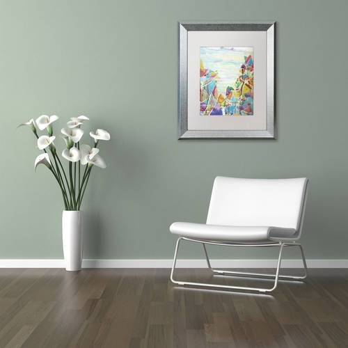 Trademark Fine Art "Pico de Orizaba" Canvas Art by Lauren Moss White Matte, Silver Frame