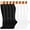 Black Orange Yellow, variant on 8 Pairs Copper Compression Socks for Women & Men Circulation 15-22 mmhg - Better Blood Flow, Swelling, Best Support for Medical, Running, Nursing