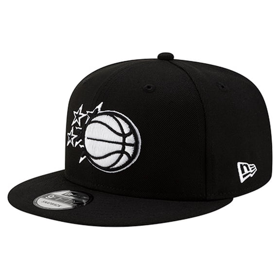 Men's-New Era Black Orlando Magic 9FIFTY Snapback Hat