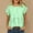 Green, variant on Gamivast Flutter Short Sleeve Shirts for Women Crewneck Ruffle Trim Blouses Casual Loose Fit Peplum Tunic Tops Flowy Babydoll Summer Basic Tees for Daily Wear Green XL