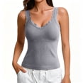 thumbnail image 2 of Zulora Women's V Neck Tank Top Casual Sleeveless Summer Blouse Tops, 2 of 5