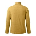 thumbnail image 5 of TOWED22 Men's Big and Tall Turtleneck Shirts Cotton Long Sleeve Turtle Neck Tops Plus Size Loose Fit Basic Tee(Yellow,M), 5 of 5