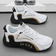 thumbnail image 4 of Men's Low Top Lace Up Fashion Sneakers, Lightweight Casual Walking Shoes for Daily Wear, 4 of 5