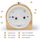 thumbnail image 4 of Despertador Funciona con pilas Función de repetición Despertador de viaje Madera Luminoso Despertador analógico Silencioso Sin tictac Reloj de aguja Alarma de sonido ascendente - Madera clara JFHHH pequeña, 4 of 5