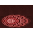 thumbnail image 1 of Ahgly Company Tapis d'Intérieur Rectangulaire Transitionnel Rouge Brique Feu Lavable à la Machine, 4 Pieds x 6 Pieds, 1 of 7