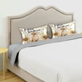 thumbnail image 5 of Dailycode Satin Pillow Case Standard Silk Pillow Cover for Hair and Skin Envelope Closure Hello Sunflower Dog 20"x26", 5 of 9