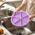 thumbnail image 5 of Flexible Silicone Maker Baking Tray, Reusable Baking Tray, Round Non-Stick Waffle Tray For Cake Chocolate Craft Candy Household Oven Muffin Cake Mold Baking, Easy To Clean,Diameter 6.9", 5 of 7