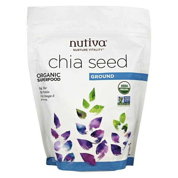 Nutiva – Graines de Chia Moulues, 12 oz